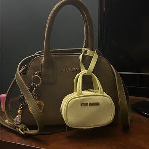 Steve Madden Olive and Lime Satchel Set